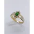 Anel Formatura ouro18k Medicina Esmeralda Natural +zircônias